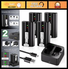 4-Pack Rechargeable Batteries for Ring Doorbell & Cameras - 6040mAh with Charger