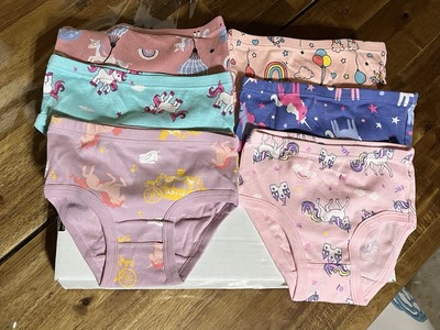 Girls Youth New 5Y Unicorn,6 Colors Patterns,Undergarments , Cotton ( C-1082)
