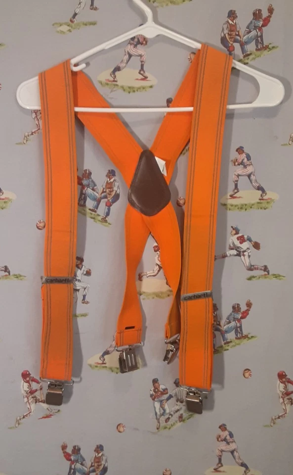 🔨 Carhartt Men's High Visibility Reflective Suspenders Bright Orange 46" Length - Image 2 of 4