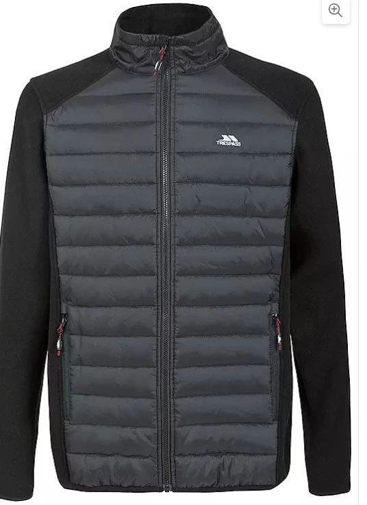 Trespass Saunter Fleece in Black S Small (ccn100)