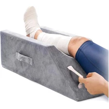 Dual Handle Memory Foam Leg Elevation Pillow - Comfort for Recovery and Rest
