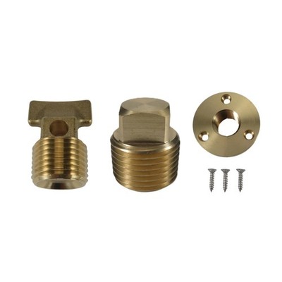 1/2'' NPT Threaded Drain Plug Hardware Brass for Marine Drain Service