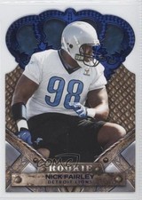 2011 Panini Crown Royale Rookie Blue 16/100 Nick Fairley #169 3c7