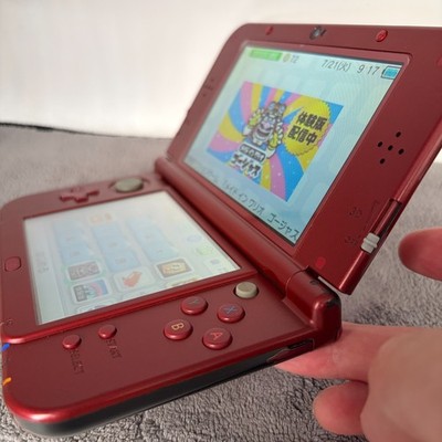 【Excellent5】【Dual IPS】NEW Nintendo 3DS LL XL Konsole - Metallic Rot Aus...
