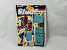 Vintage 1987 GI Joe Astro-Viper Cobranaut Card Back Hasbro Cobra Enemy Art