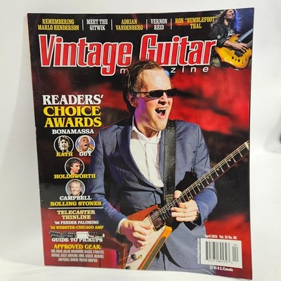 Vintage Guitar Magazine April 2018, Readers's Choice Award