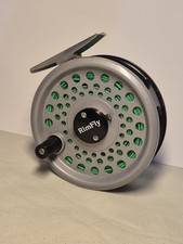 Vintage Leeda Rimfly Left Wind Fly Reel With Line. See Photos For Sizes
