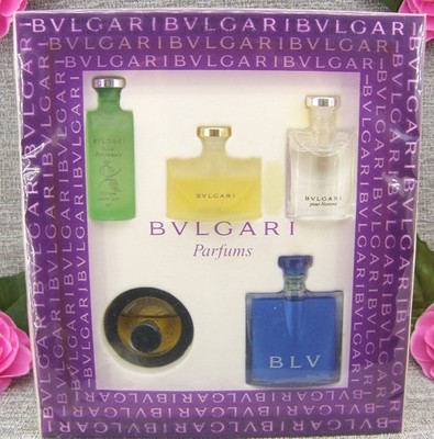 Bvlgari Pour Femme,  Bvlgari Black,  Bvlgari BLV,  Bvlgari Vert   Parfum Set