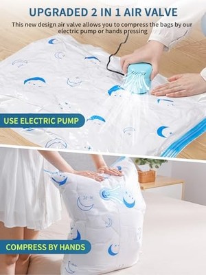 Z ZONAMA VACUUM STORAGE BAGS WITH ELECTRIC AIR PUMP, 20 PACK