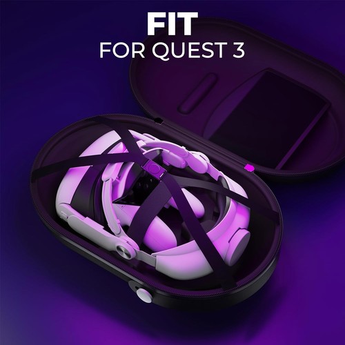 DESTEK CC2 Case for Meta Quest 3/ Quest Pro/Pico 4 - Hard Shell, Organized Stora - Picture 3 of 6