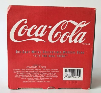 NEW Coca-Cola 1990's Vintage Collectible Musical Bank Vending