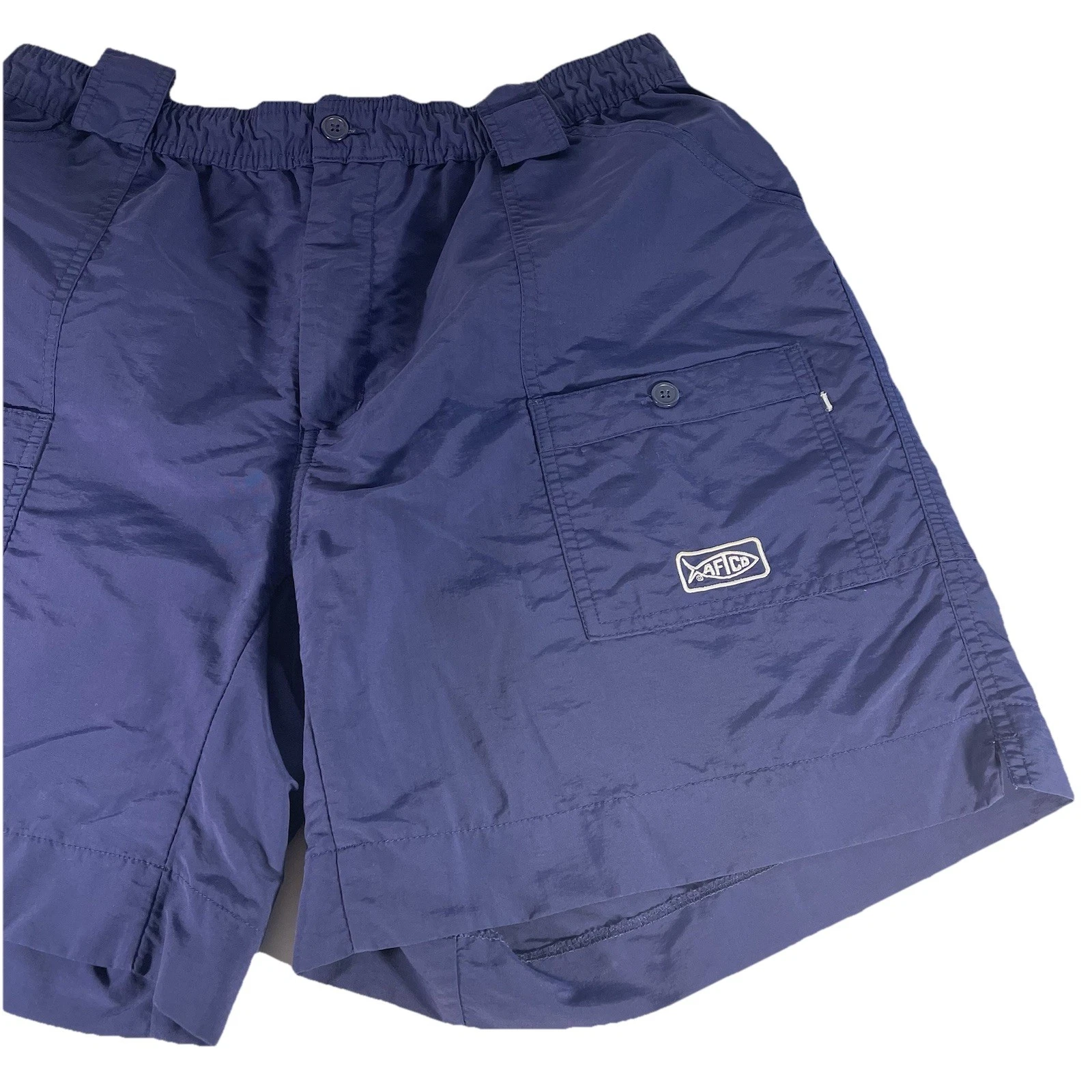 Aftco Bluewater M01 Original Nylon Fishing Boating Shorts Blue Men's 38L M01L