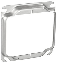  50-PACK Southwire 4" Square Device Ring 2 Gang 1/2" Raised Metal 52C17