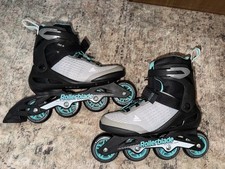 Rollerblade Zetrablade Elite Women's Fitness Inline Skates Black and Blue SIZE 9
