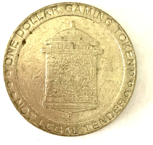 Vintage Grand Victoria Casino Elgin Illinois $1 Gaming Token Brass Coin Used