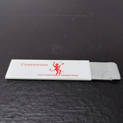 Underwood Devil Advertising Razor Knife Box Cutter Advertising Give-Away Vintage