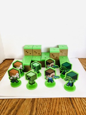 Minecraft Mobs Beware Cake Topper Set Minor Wear