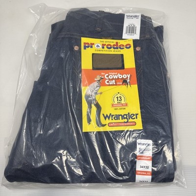 Wrangler Men s 13MWZ Cowboy Cut Original Fit Jeans 34x32 Classic Western