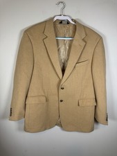 Jos. A. Bank Men s Sport Jacket Coat Tan 100 Camel Hair Size 46R Double Button