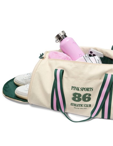 Victoria's Secret PINK Canvas Dorm Duffle Bag Tote W/ Adjustable Straps 2025 NWT - Picture 4 of 9
