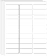Printable Address Labels, 1" X 2-5/8", 900 Labels, 30 per Sheet, Mailing Labels