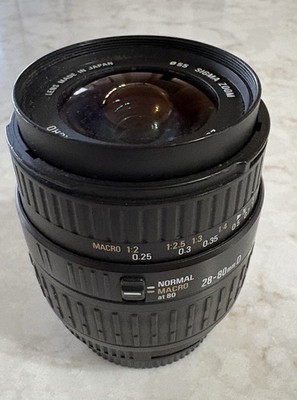Sigma Aspherical AF Zoom 28-80mm F/3.5-5.6 II Macro Lens for Nikon / JPN