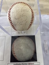 1972 Cincinnati Reds Team Ball 21 Signatures Morgan Perez Rose Foster  Jsa