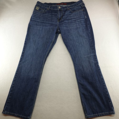 Cinch Men's Ian Medium Stonewash Performance Bootcut Jeans MB65436001 38x32 - Picture 2 of 13