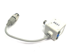 SMC ISE40A-N01-Y-P-X531 Digital Pressure Switch, 1/8" NPT, CRACKED BACK CASING