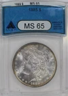 1885 Morgan Silver Dollar ANACS MS-65