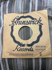  22 BRUNSWICK Record Sleeve Only 78 Rpm 10 Inch AS IS 