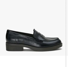 Lucky Brand Floriss Size 8M Black Leather Penny Loafers New 150