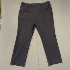 Perry Ellis Portfolio Men's Dark Gray Modern Fit Dress Pants Size 38x30