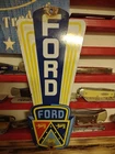 VINTAGE FORD MOTOR COMPANY PORCELAIN SIGN GENUINE PARTS & SERVICE AUTOMOBILE