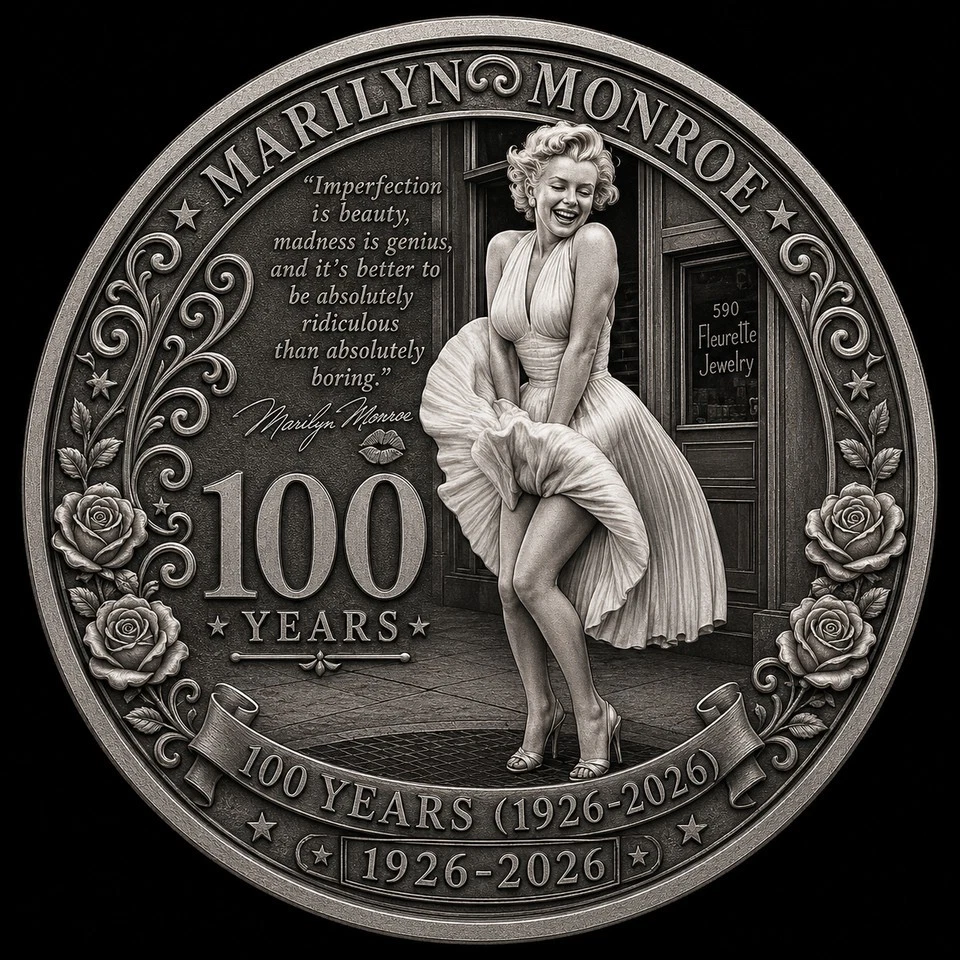 Marilyn Monroe 100 years anniversary 1926-2026 Commemorative Coin