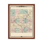 Old Map of Monroe County, WI 1878 - Vintage Wisconsin Art