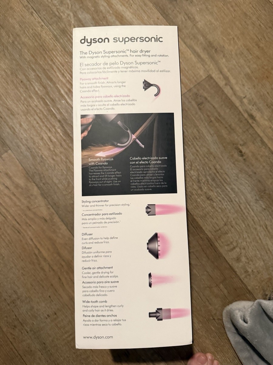 Dyson Supersonic Hair Dryer W/ Attachments *HD08* Pink/Fuchsia