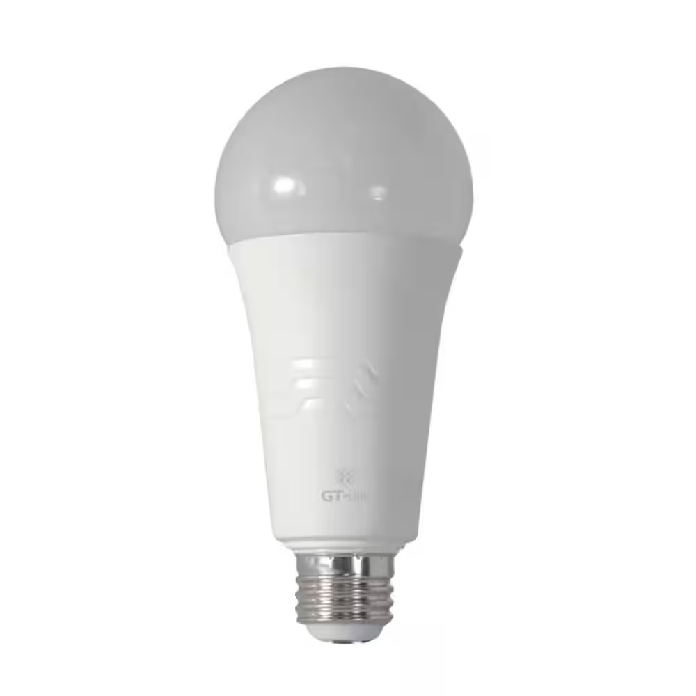 3400 Lumen LED A21 3-Way Bulb 50-200-250-Watt Equivalent Bright White LED Light