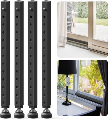 Adjustable Sliding Door Security Bar Lock (17 33 Inch)   Anti-Theft Window Stopp