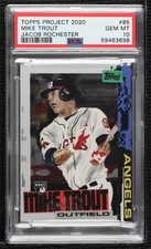 2020 Topps Project 2020 Topps Update /33818 Mike Trout Jacob Rochester PSA 10