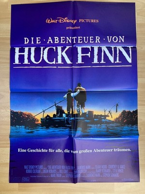 Filmposter * Kinoplakat * A1 * Die Abenteuer des Huck Finn * 1993 * Disney
