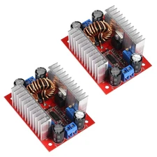 "2Pcs 400W 15A Step-Up Boost Converter DC 8.5V-50V to DC 10V-60V Module "