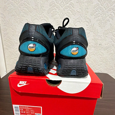 Nike Air Max DN Men s Low Top Lace-Up Black Blue Athletic Sneaker Shoes