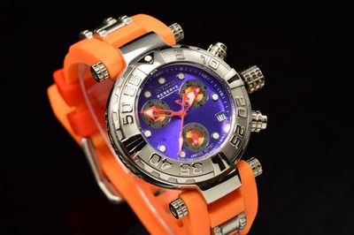 Invicta Reserve Subaqua Puppy Edition Swiss Made Chronograph Orange Purple Watch