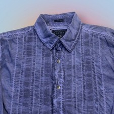 GUESS Men  s Medium Blue Long Sleeve Shirt