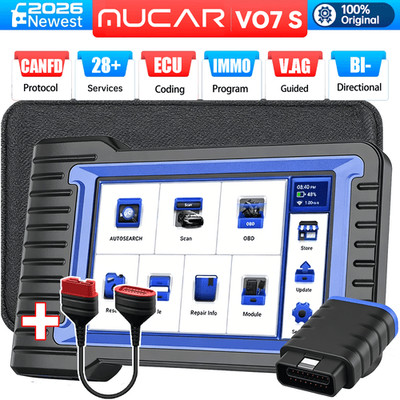 2026 MUCAR VO7S ECU Coding OBD2 Scanner  Car Diagnostic Scan Tool 28+Resets FREE