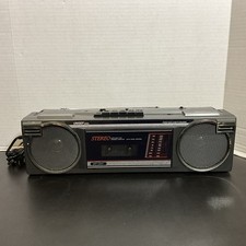 Vintage Unisef Model SZ-74 Stereo Radio Cassette Recorder Speakers - Tested