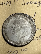 1949 Sweden Silver 1 Krona - Beautiful Toning / Vintage World Coin / BIN97