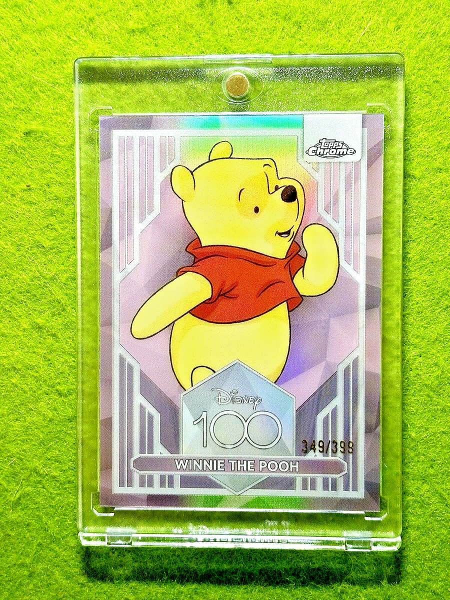 WINNIE THE POOH Disney 100 PINK REFRACTOR # /399 SP Pooh Card 2023