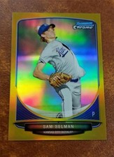 RARE SAM SELMAN 49/50 RC MINI GOLD REFRACTOR #265 KC ROYALS 2013 BOWMAN CHROME